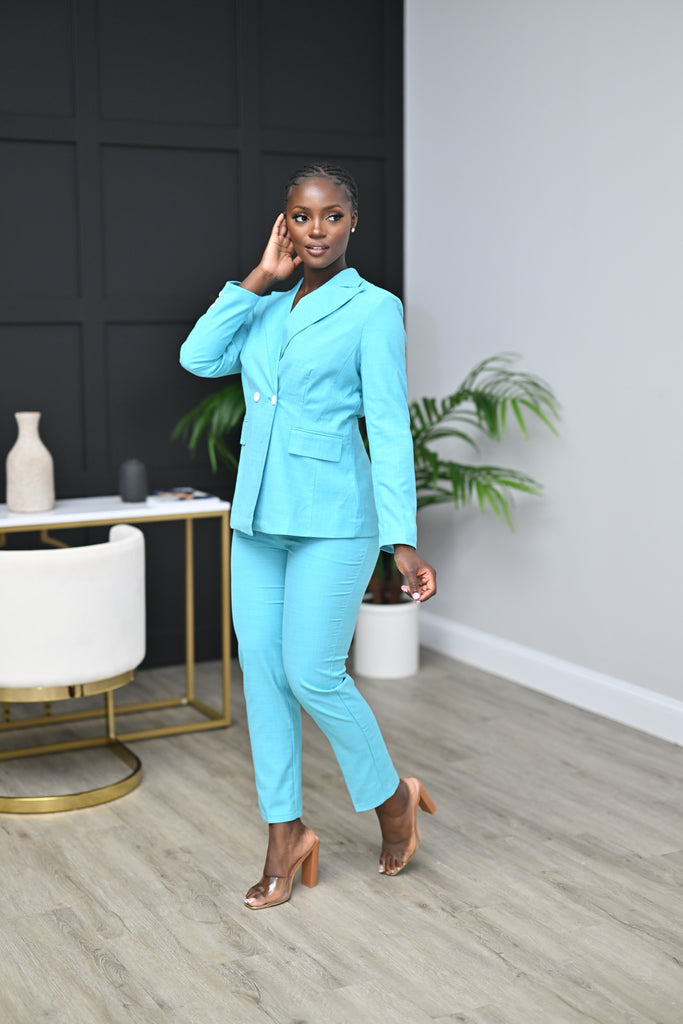 Out of the Blue Suit - Belle Business Wear 