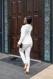 Lady Boss Suit (White) - Belle Business Wear 
