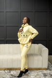 Femme D'Affaires Hoodie Loungewear Set (Cream)