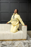 Femme D'Affaires Hoodie Loungewear Set (Cream) - Belle Business Wear 